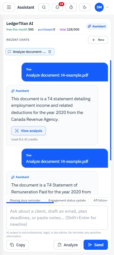 Communicate with AI